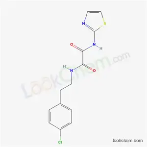 Molecular Structure of 6058-54-4 (N-[2-(4-chlorophenyl)ethyl]-N-(1,3-thiazol-2-yl)oxamide)