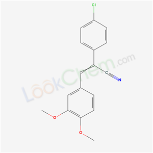 65952-64-9,(2Z)-2-(4-chlorophenyl)-3-(3,4-dimethoxyphenyl)prop-2-enenitrile,