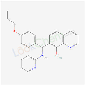 6375-12-8,7-{[4-(prop-2-en-1-yloxy)phenyl](pyridin-2-ylamino)methyl}quinolin-8-ol,