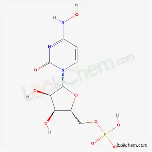Molecular Structure of 4988-54-9 ([(2R,3R,4R,5R)-3,4-dihydroxy-5-[4-(hydroxyamino)-2-oxo-pyrimidin-1-yl]oxolan-2-yl]methoxyphosphonic acid)
