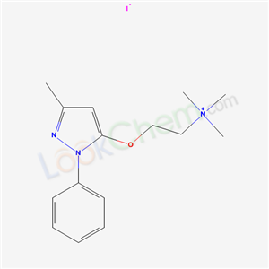 5509-29-5,N,N,N-trimethyl-2-[(3-methyl-1-phenyl-1H-pyrazol-5-yl)oxy]ethanaminium iodide,