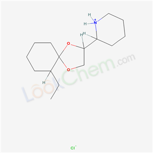 7538-28-5,2-(6-ethyl-1,4-dioxaspiro[4.5]dec-2-yl)piperidinium chloride,
