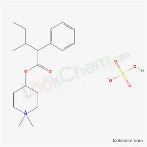 Molecular Structure of 15803-80-2 (1,1-dimethyl-4-[(3-methyl-2-phenylpentanoyl)oxy]piperidinium hydrogen sulfate)