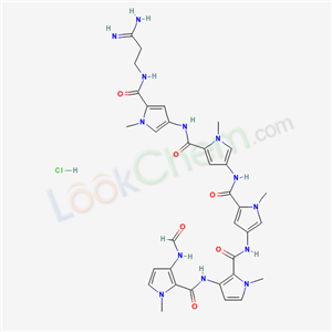 35020-62-3,N-(2-{[5-({5-[(5-{[(3Z)-3-amino-3-iminopropyl]carbamoyl}-1-methyl-1H-pyrrol-3-yl)carbamoyl]-1-methyl-1H-pyrrol-3-yl}carbamoyl)-1-methyl-1H-pyrrol-3-yl]carbamoyl}-1-methyl-1H-pyrrol-3-yl)-3-(formylamino)-1-methyl-1H-pyrrole-2-carboxamide hydrochloride,
