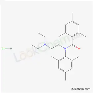 Molecular Structure of 39367-89-0 (N-[2-(diethylamino)ethyl]-2,4,6-trimethyl-N-(2,4,6-trimethylphenyl)benzamide hydrochloride)