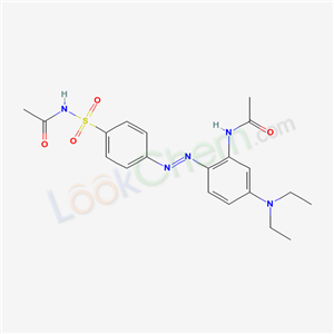 66543-04-2,N-[[4-[[2-(acetylamino)-4-(diethylamino)phenyl]azo]phenyl]sulphonyl]acetamide,EINECS 266-398-5;N-((4-((2-(Acetylamino)-4-(diethylamino)phenyl)azo)phenyl)sulphonyl)acetamide;N-[4-(2-acetamido-4-diethylamino-phenyl)diazenylphenyl]sulfonylacetamide;