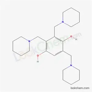 Molecular Structure of 81741-29-9 (2,3,5-Tris(piperidinomethyl)hydroquinone)