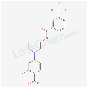 86626-72-4,2-[ethyl(4-formyl-3-methylphenyl)amino]ethyl 3-(trichloromethyl)benzoate,EINECS 289-262-7;2-(Ethyl(4-formyl-3-methylphenyl)amino)ethyl 3-(trichloromethyl)benzoate;