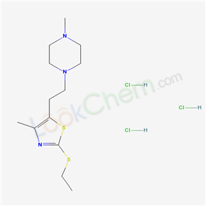 89663-33-2,1-{2-[2-(ethylsulfanyl)-4-methyl-1,3-thiazol-5-yl]ethyl}-4-methylpiperazine trihydrochloride,