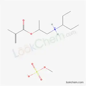 Molecular Structure of 93842-88-7 (diethylmethyl[2-[(2-methyl-1-oxoallyl)oxy]propyl]ammonium methyl sulphate)