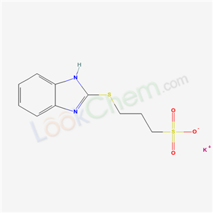 94231-61-5,Potassium 3-(1H-benzimidazol-2-ylthio)propanesulphonate,Potassium 3-(1H-benzimidazol-2-ylthio)propanesulphonate;POTASSIUM 3-(1H-BENZO[D]IMIDAZOL-2-YLTHIO)PROPANESULFONATE;EINECS 303-880-7;potassium 3-(1H-benzimidazol-2-ylsulfanyl)propane-1-sulfonate;