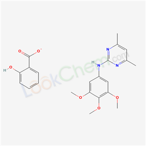 Benzoic acid, 2-hydroxy-, compd. with 4,6-dimethyl-N-(3,4,5-trimethoxyphenyl)-2-pyrimidinamine