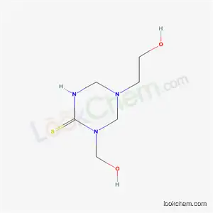 Molecular Structure of 68631-13-0 (Tetrahydro-5-(2-hydroxyethyl)-1-(hydroxymethyl)-1,3,5-triazine-2(1H)-thione)