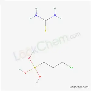 Molecular Structure of 64426-42-2 (thiourea, compound with (3-chloropropyl)silanetriol (1:1))