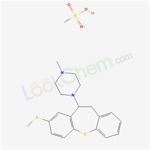 51482-89-4,Methiothepin methanesulfonate,Piperazine, 1-(10,11-dihydro-8-(methylthio)dibenzo(b,f)thiepin-10-yl)-4-methyl-, methanesulfonate;