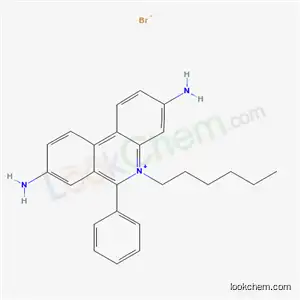 Molecular Structure of 54298-42-9 (3,8-diamino-5-hexyl-6-phenylphenanthridinium bromide)