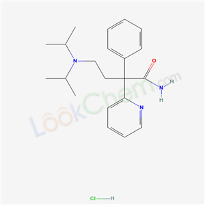 4-[bis(1-methylethyl)amino]-2-phenyl-2-pyridin-2-ylbutanamide hydrochloride