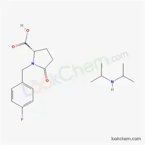 N-(p-Fluorobenzyl)pyroglutamate de diisopropylamine [French]