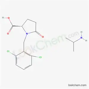 Molecular Structure of 59749-39-2 (1-(2,6-dichlorobenzyl)-5-oxo-L-proline - propan-2-amine (1:1))