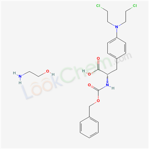 60557-52-0,N-[(benzyloxy)carbonyl]-4-[bis(2-chloroethyl)amino]-L-phenylalanine - 2-aminoethanol (1:1),