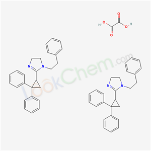 57626-05-8,2-(2,2-diphenylcyclopropyl)-1-(2-phenylethyl)-4,5-dihydro-1H-imidazole ethanedioate (2:1),