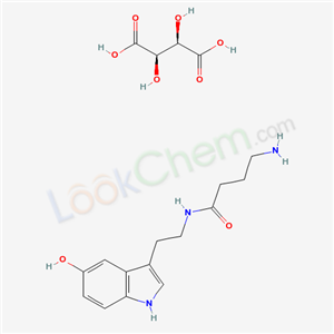 61059-61-8,4-amino-N-[2-(5-hydroxy-1H-indol-3-yl)ethyl]butanamide 2,3-dihydroxybutanedioate (salt),