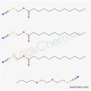 Molecular Structure of 63917-01-1 (thiocyanatomethyl dodecanoate - 2-(2-butoxyethoxy)ethyl thiocyanate (3:1))