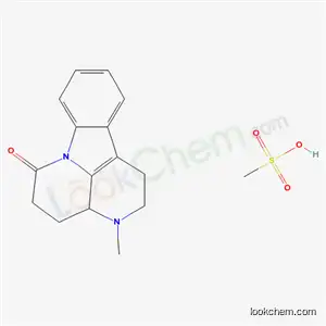 Molecular Structure of 65284-88-0 (3-methyl-1,2,3,3a,4,5-hexahydro-6H-indolo[3,2,1-de][1,5]naphthyridin-6-one methanesulfonate)