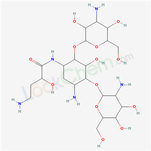 65566-77-0,4-amino-N-{5-amino-4-[(2-amino-2-deoxyhexopyranosyl)oxy]-2-[(3-amino-3-deoxyhexopyranosyl)oxy]-3-hydroxycyclohexyl}-2-hydroxybutanamide,