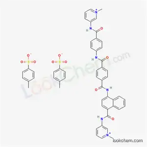 Molecular Structure of 68771-76-6 (1-methyl-3-({[4-({[4-({4-[(1-methylpyridinium-3-yl)carbamoyl]naphthalen-1-yl}carbamoyl)phenyl]carbonyl}amino)phenyl]carbonyl}amino)pyridinium bis(4-methylbenzenesulfonate))
