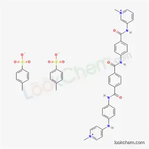 Molecular Structure of 68797-91-1 (1-methyl-3-({[4-({[4-({4-[(1-methylpyridinium-4-yl)amino]phenyl}carbamoyl)phenyl]carbonyl}amino)phenyl]carbonyl}amino)pyridinium bis(4-methylbenzenesulfonate))
