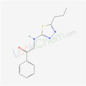 69463-61-2,1-phenyl-2-[(5-propyl-1,3,4-thiadiazol-2-yl)amino]ethanone,