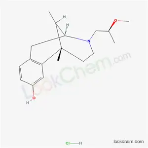Molecular Structure of 70172-28-0 ((2S,6S)-3-[(2S)-2-methoxypropyl]-6,11-dimethyl-1,2,3,4,5,6-hexahydro-2,6-methano-3-benzazocin-8-ol hydrochloride)