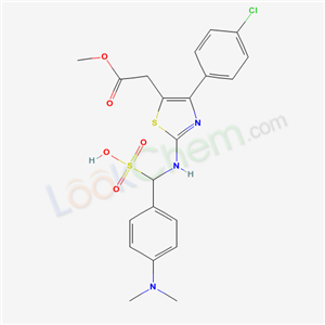 71013-61-1,{[4-(4-chlorophenyl)-5-(2-methoxy-2-oxoethyl)-1,3-thiazol-2-yl]amino}[4-(dimethylamino)phenyl]methanesulfonic acid,