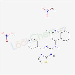 71079-60-2,2-(cyclohexylmethyl)-1-(2-methylquinolin-4-yl)-3-(1,3-thiazol-2-yl)guanidine dinitrate,