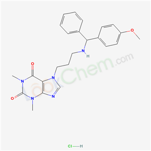 72754-70-2,7-(3-{[(4-methoxyphenyl)(phenyl)methyl]amino}propyl)-1,3-dimethyl-3,7-dihydro-1H-purine-2,6-dione hydrochloride,
