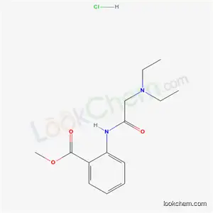 Molecular Structure of 77967-25-0 (methyl 2-[(N,N-diethylglycyl)amino]benzoate hydrochloride)