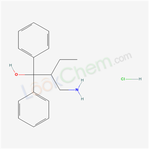 78109-95-2,1,1-Diphenyl-2-ethyl-3-aminopropanol hydrochloride,1,1-Diphenyl-2-ethyl-3-aminopropanol hydrochloride;
