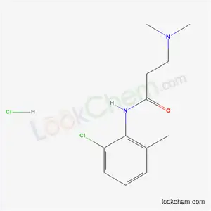 Molecular Structure of 78218-37-8 (N-(2-chloro-6-methylphenyl)-N~3~,N~3~-dimethyl-beta-alaninamide hydrochloride)