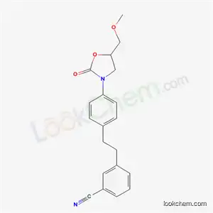 Molecular Structure of 79038-54-3 (3-(2-{4-[5-(methoxymethyl)-2-oxo-1,3-oxazolidin-3-yl]phenyl}ethyl)benzonitrile)