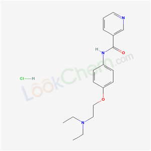 N-[4-(2-diethylaminoethoxy)phenyl]pyridine-3-carboxamide hydrochloride