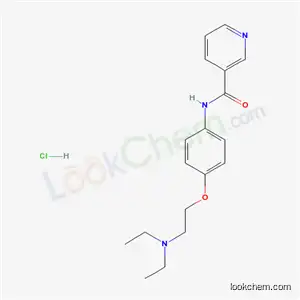 Molecular Structure of 98795-88-1 (N-{4-[2-(diethylamino)ethoxy]phenyl}pyridine-3-carboxamide hydrochloride)