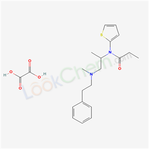 100409-59-4,N-{1-methyl-2-[methyl(2-phenylethyl)amino]ethyl}-N-thiophen-2-ylpropanamide ethanedioate,
