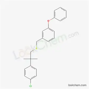 Molecular Structure of 80843-72-7 (3-Phenoxybenzyl 2-(4-chlorophenyl)-2-methylpropyl thioether)