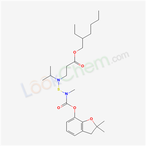 82560-58-5,2-ethylhexyl N-{[{[(2,2-dimethyl-2,3-dihydro-1-benzofuran-7-yl)oxy]carbonyl}(methyl)amino]sulfanyl}-N-(1-methylethyl)-beta-alaninate,
