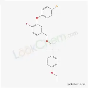 Benzene, 2-(4-bromophenoxy)-4-((2-(4-ethoxyphenyl)-2-methylprpoxy)methyl)-1-fluoro-