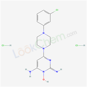 83540-36-7,(2E)-6-amino-4-[4-(3-chlorophenyl)piperazin-1-yl]-2-iminopyrimidin-1(2H)-ol dihydrochloride,