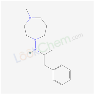 87498-61-1,Hexahydro-4-methyl-N-(1-methyl-2-phenylethyl)-1H-1,4-diazepin-1-amine,Hexahydro-4-methyl-N-(1-methyl-2-phenylethyl)-1H-1,4-diazepin-1-amine;1H-1,4-Diazepin-1-amine,hexahydro-4-methyl-N-(1-methyl-2-phenylethyl);