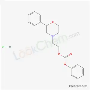 Molecular Structure of 185759-03-9 (Carbonic acid, phenyl 2-(2-phenyl-4-morpholinyl)ethyl ester, hydrochlo ride)