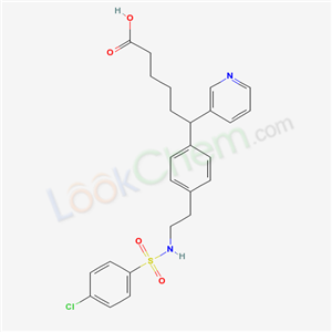 133276-60-5,6-[4-[2-[(4-chlorophenyl)sulfonylamino]ethyl]phenyl]-6-pyridin-3-yl-hexanoic acid,